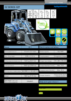 Електрически колесни товарачи Multione EZ 7