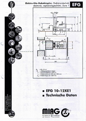 Електрически взривозащитени мотокари EX Miag EFG 10 XE 1