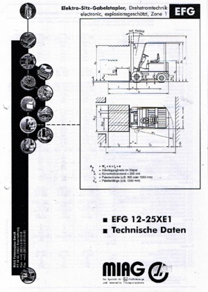 Електрически взривозащитени мотокари EX Miag EFG 25 XE 1