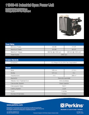 Двигатели Perkins 1104C-44
