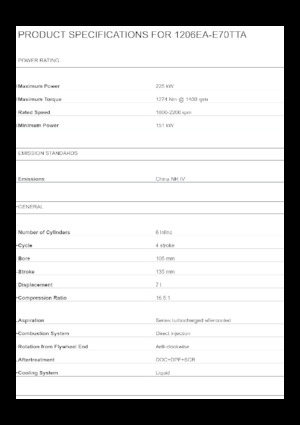 Двигатели Perkins 1206EA-E70TTA