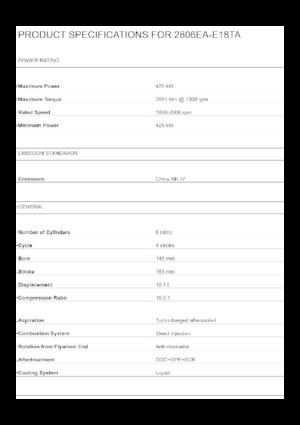 Двигатели Perkins 2806EA-E18TA