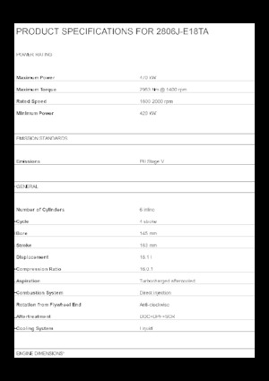 Двигатели Perkins 2806J-E18TA