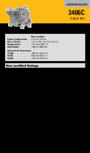 Двигатели Caterpillar 3406C