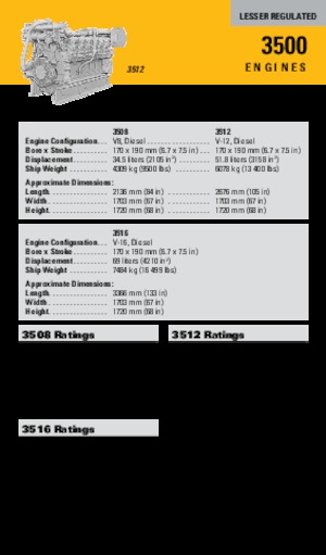 Двигатели Caterpillar 3508