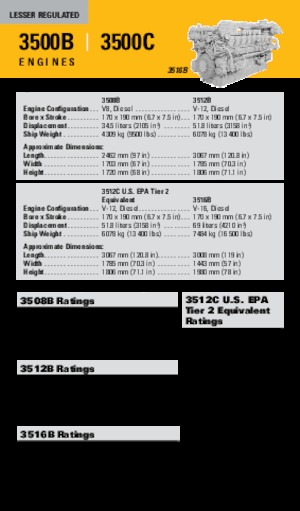 Двигатели Caterpillar 3512B