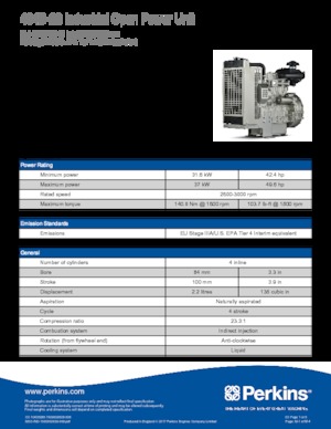 Двигатели Perkins 404D-22