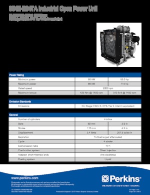 Двигатели Perkins 854E-E34TA