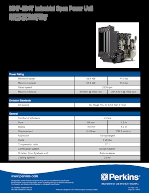 Двигатели Perkins 854F-E34T