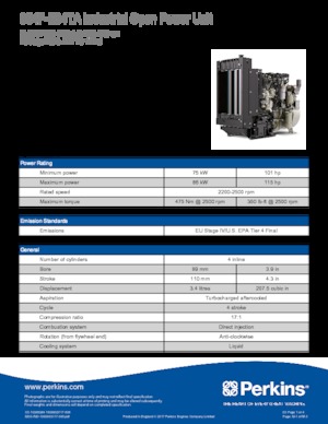 Двигатели Perkins 854F-E34TA