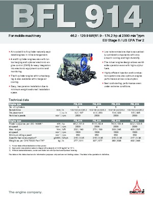 Двигатели Deutz BF 6 L 914 C