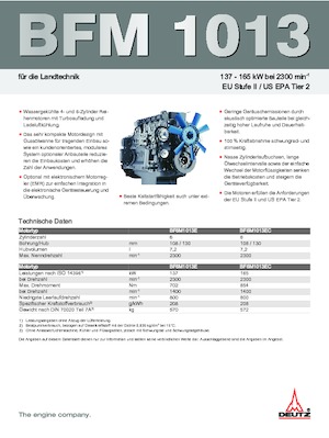 Двигатели Deutz BF 6 M 1013 EC