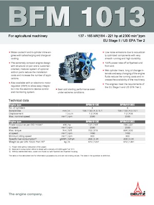 Двигатели Deutz BF 6 M 1013 EC