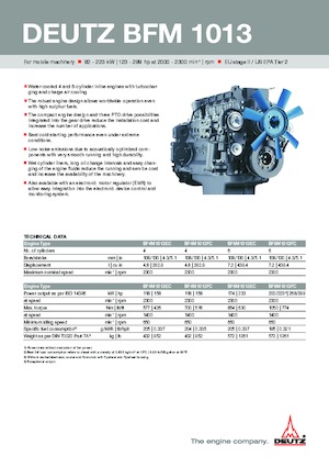 Двигатели Deutz BF 6 M 1013 FC