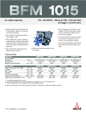 Двигатели Deutz BF 8 M 1015 CP
