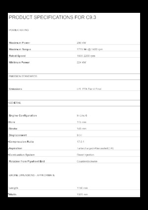 Двигатели Caterpillar C9.3