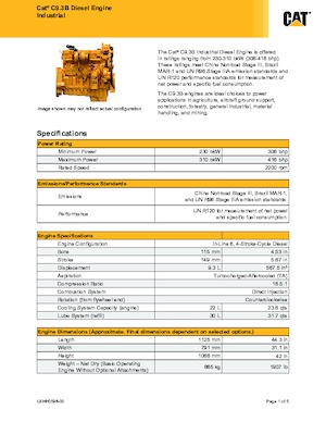 Двигатели Caterpillar C9.3B