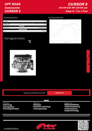 Двигатели FPT Industrial Cursor9 ENT (245 kW)