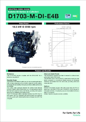 Двигатели Kubota D1703-M-DI-E4B
