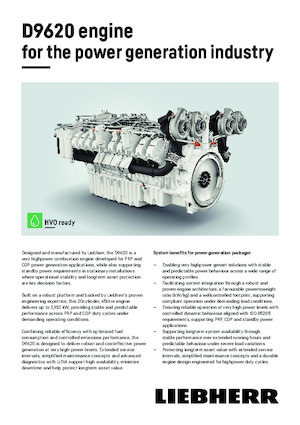 Двигатели Liebherr D9620