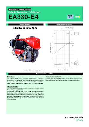 Двигатели Kubota EA330-E4