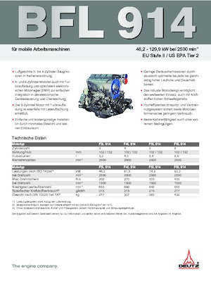 Двигатели Deutz F 4 L 914