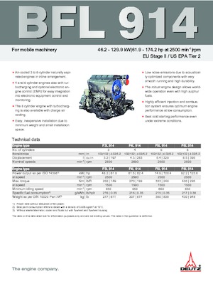 Двигатели Deutz F 4 L 914