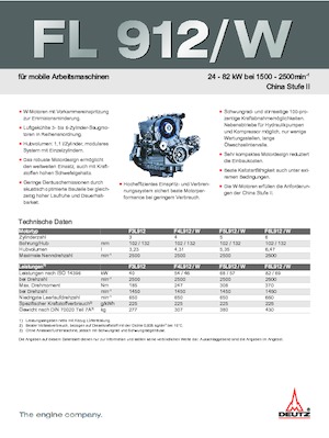 Двигатели Deutz F 5 L 912 / W