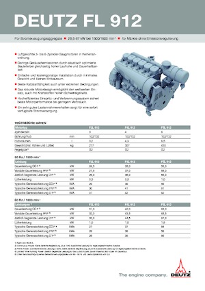 Двигатели Deutz F 6 L 912 / W