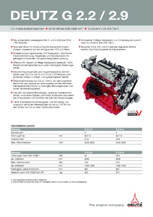 Двигатели Deutz G 2.2 L3