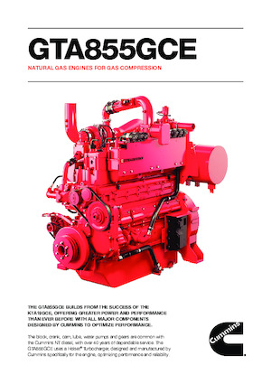 Двигатели Cummins GTA855GCE