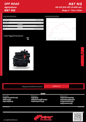Двигатели FPT Industrial N67 NG (180 kW)