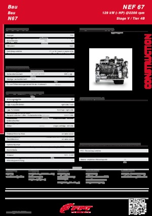 Двигатели FPT Industrial N67 Stage V 
