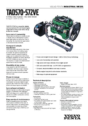 Двигатели Volvo Penta TAD570VE