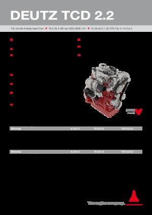 Двигатели Deutz TCD 2.2 L3