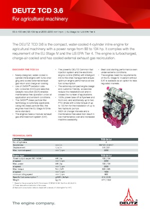 Двигатели Deutz TD 3.6 L4