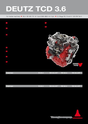 Двигатели Deutz TCD 3.6 L4
