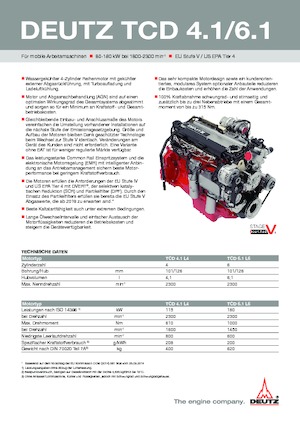 Двигатели Deutz TCD 4.1 L4