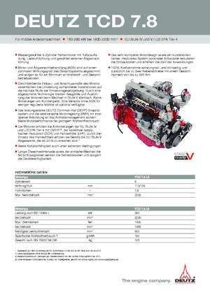 Двигатели Deutz TCD 7.8 L6