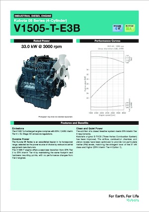 Двигатели Kubota V1505-T-E3B