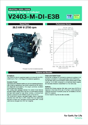 Двигатели Kubota V2403-M-DI-E3B