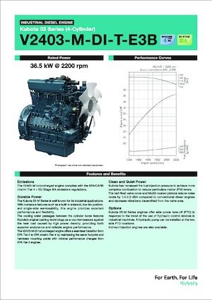 Двигатели Kubota V2403-M-DI-T-E3B