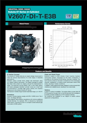 Двигатели Kubota V2607-DI-T-E3B