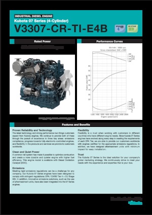 Двигатели Kubota V3307-CR-TI-E4B