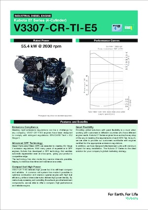 Двигатели Kubota V3307-CR-TI-E5