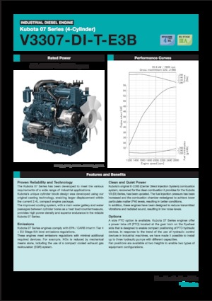 Двигатели Kubota V3307-DI-T-E3B