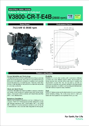 Двигатели Kubota V3800-CR-T-E4B