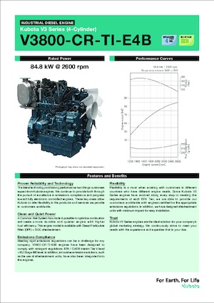 Двигатели Kubota V3800-CR-TI-E4B