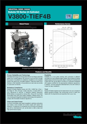 Двигатели Kubota V3800-TIEF4B