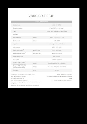 Двигатели Kubota V3800-TIEF4H